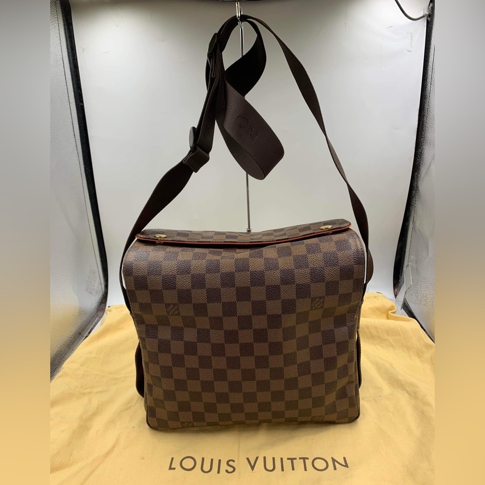 Louis Vuitton Damier Ebene Naviglio 2 way messenger bag (unisex)